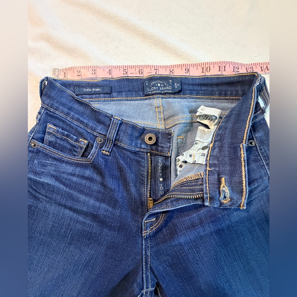 Lucky Brand Women's High Rise Indigo Jeans Sophia Skinny